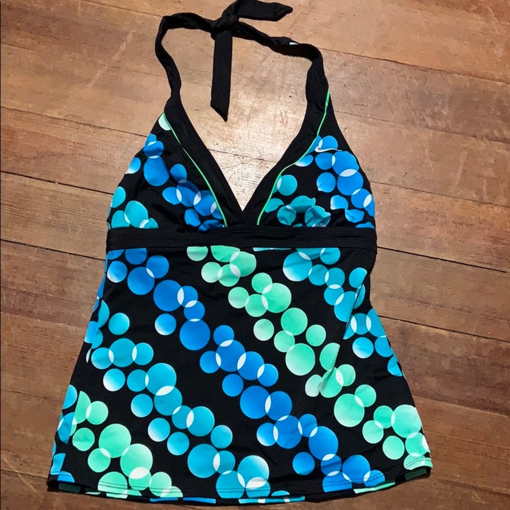 Nike small tankini halter swim top